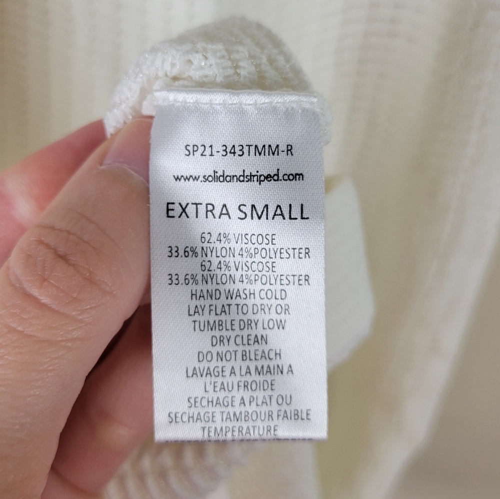 Solid & Striped Carson Marshmallow White Mesh Sho… - image 7